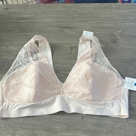 On gossamer Built Up Bralette Sleek & Lace Mauve Chalk Size X-Large - Picture 1 of 4